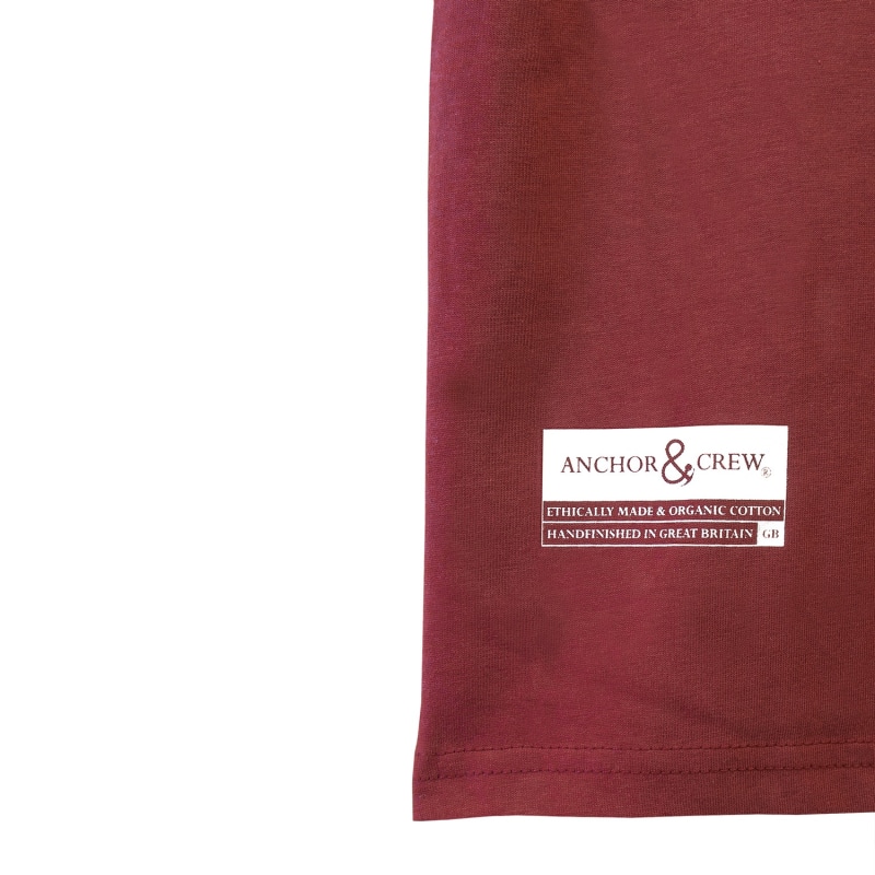 Thumbnail of Fire Brick Red Horizon Print Organic Cotton T-Shirt image