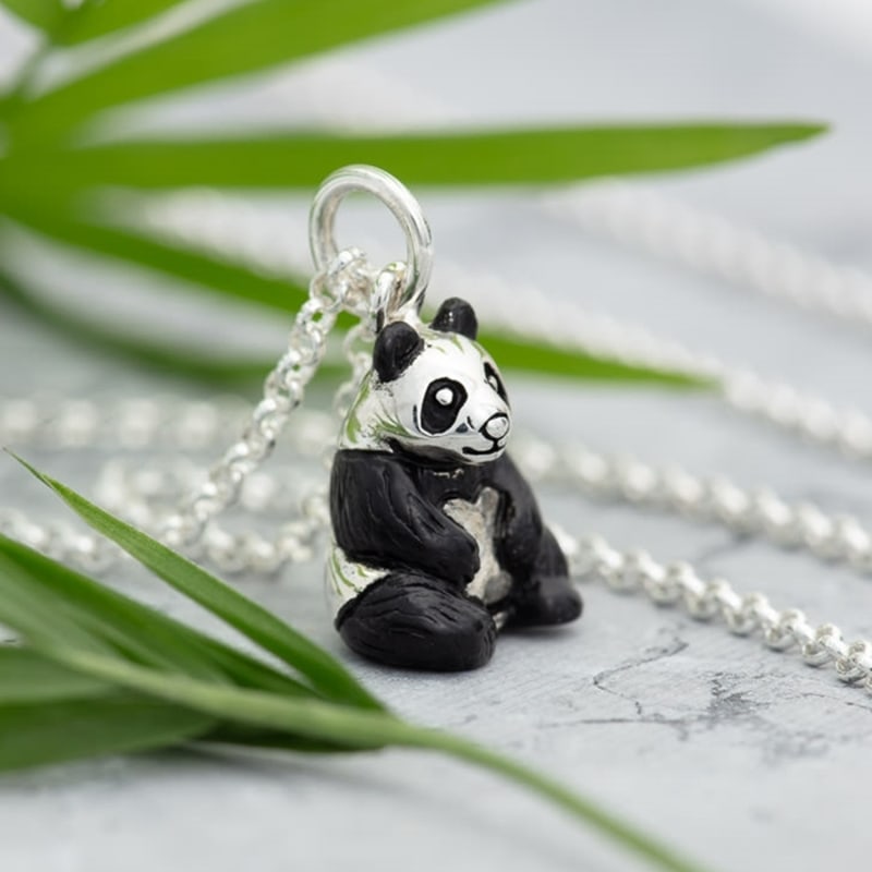 Sterling silver panda charm new arrivals