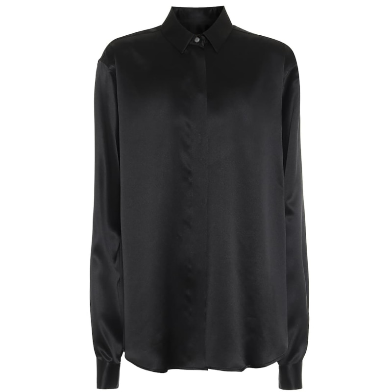 Thumbnail of Lavonne Black Silk Shirt image