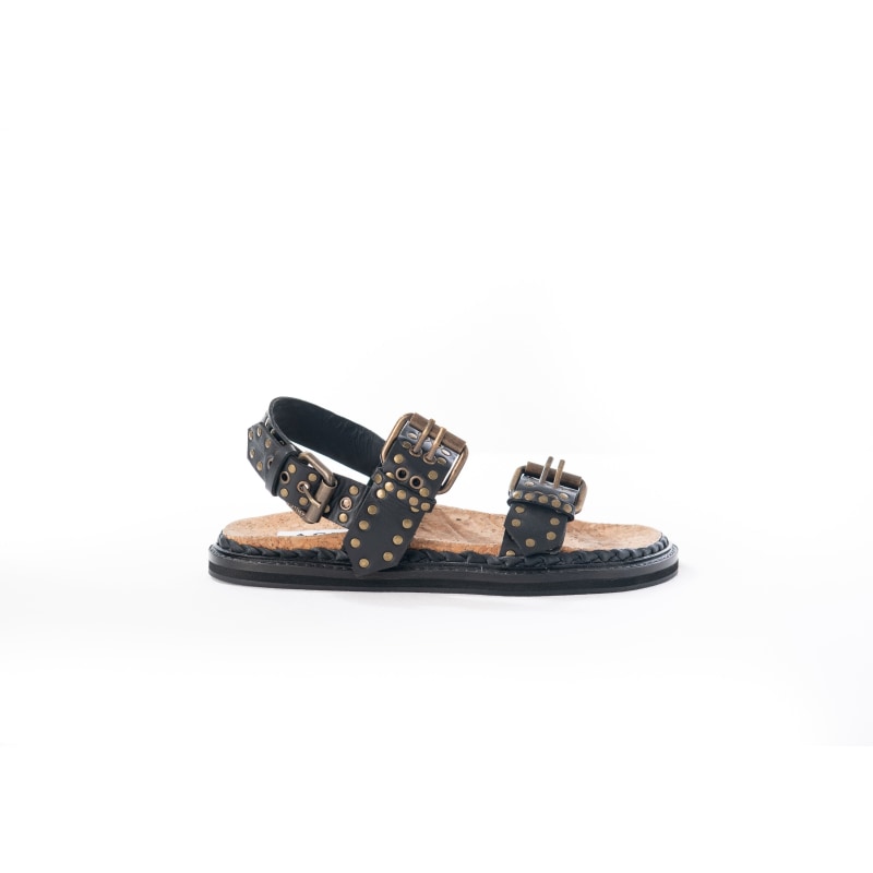 Thumbnail of Mia - Black Leather Sandal image