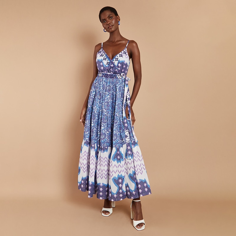 Mia floral wrap maxi on sale
