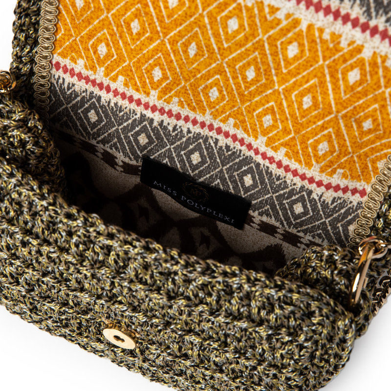 Thumbnail of Micro Ossian Multicolour Yellow Cross-Body Bag image