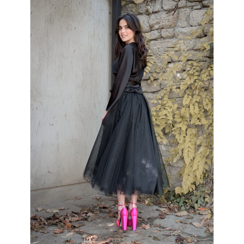 Mid Length Tulle Skirt by concept A trois