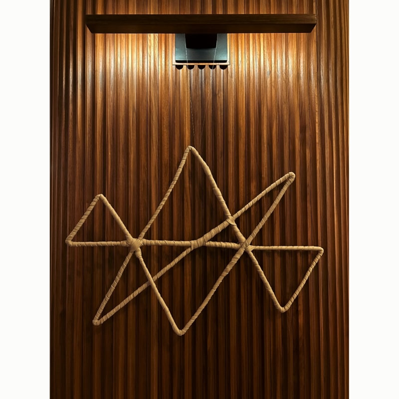 Thumbnail of Midas Star Leather Wall Sculpture image