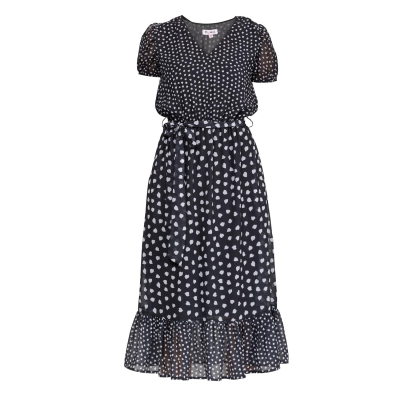 Midi dress with elastic waist new arrivals