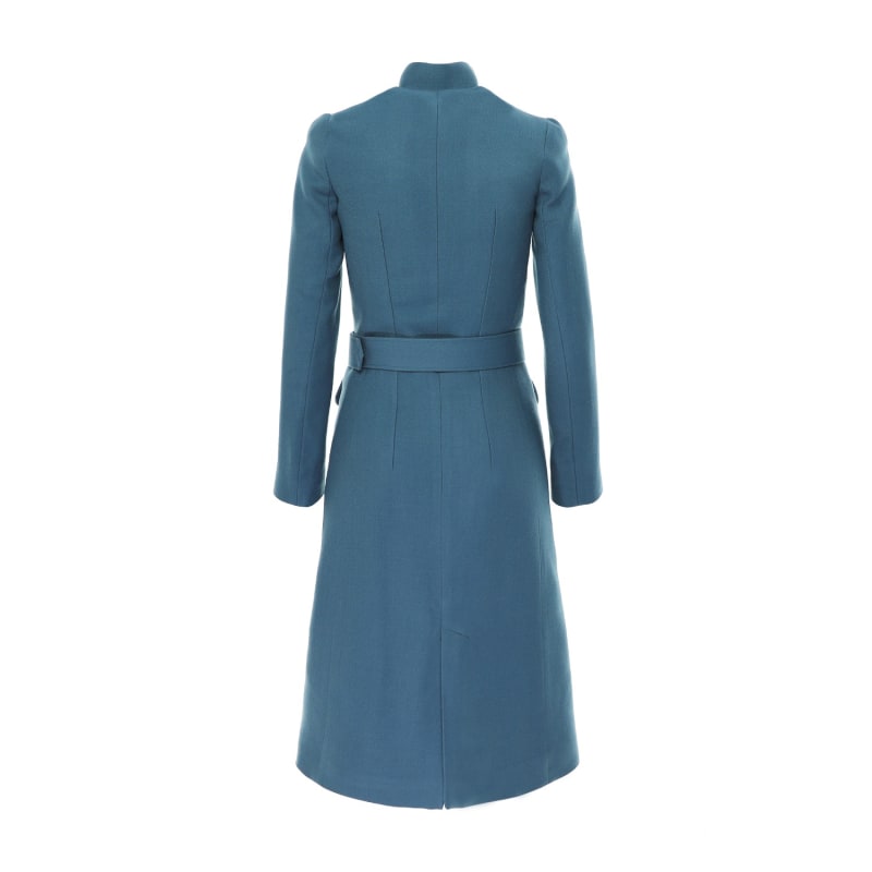 3521 Red Belt Detail Coat