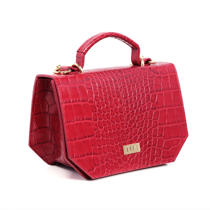 Thumbnail of Lola Crossbody Bag Red Croc image