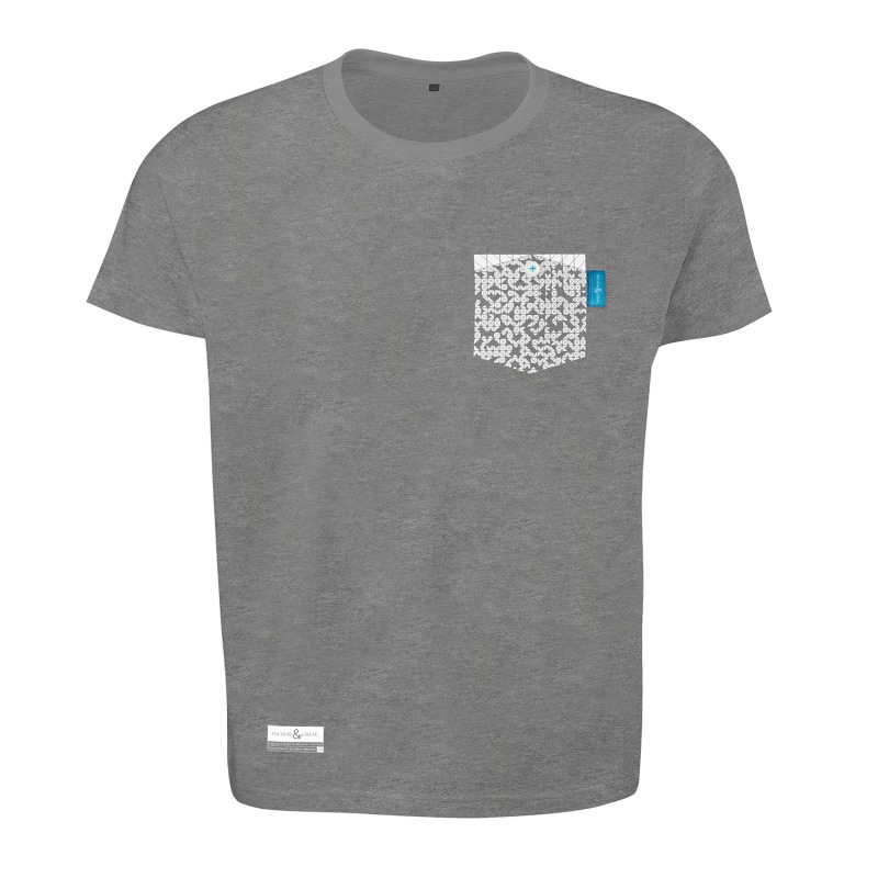 Thumbnail of Athletic Grey Digit Print Organic Cotton T-Shirt Mens image