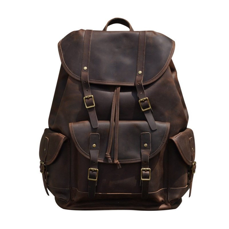 Leather new arrivals look backpack