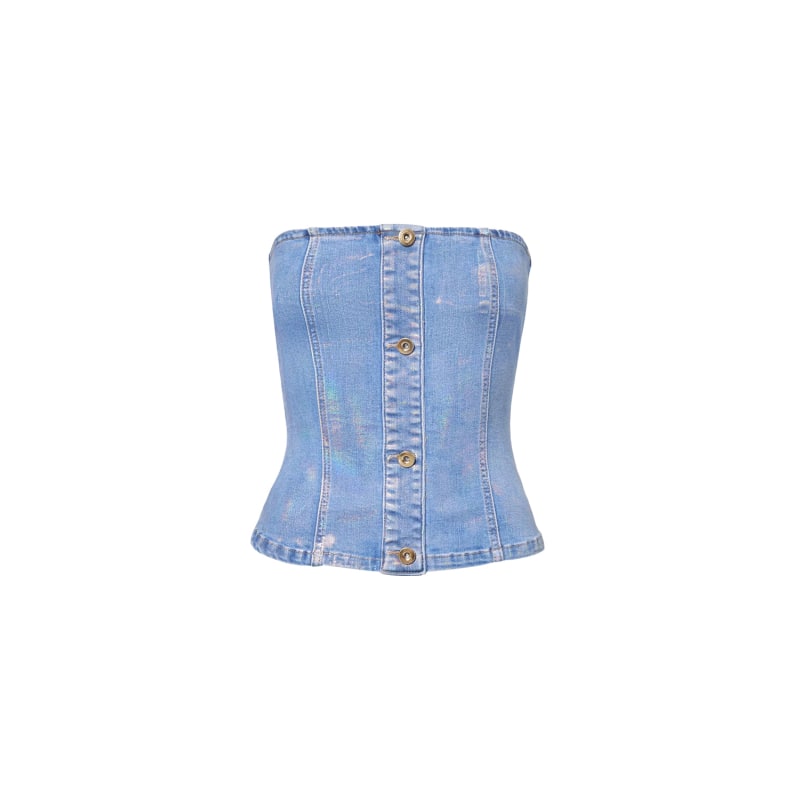 Thumbnail of Mimi Denim Metallic  Tube Top image