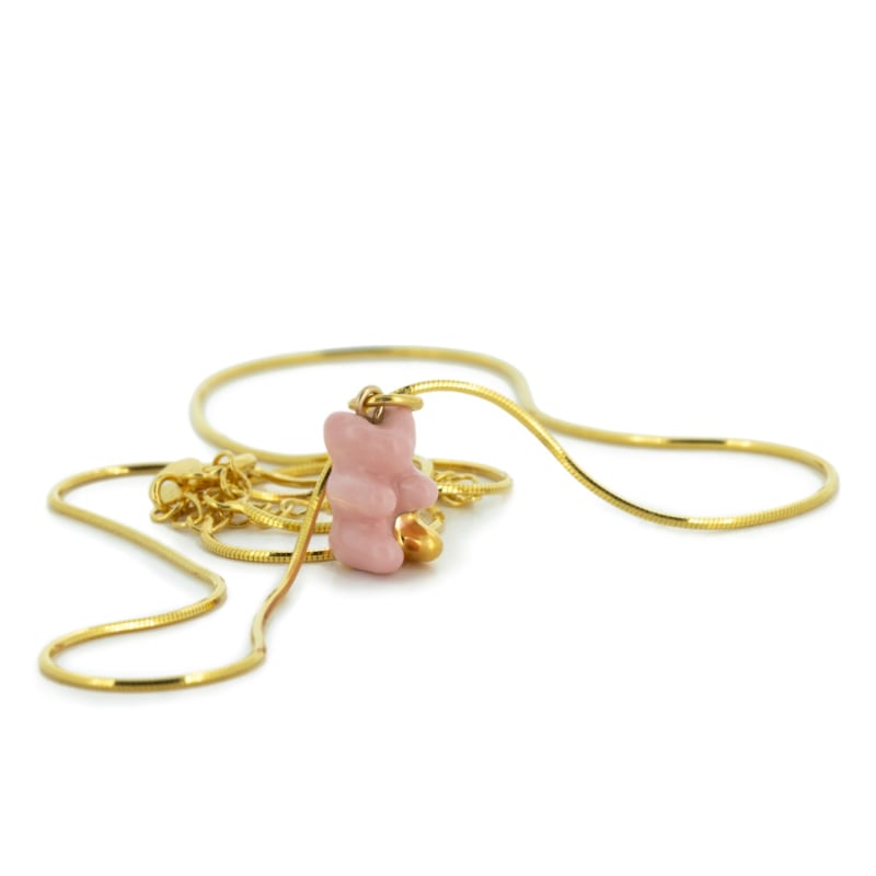 Barbie Pink Heart & Unicorn Charm Necklace