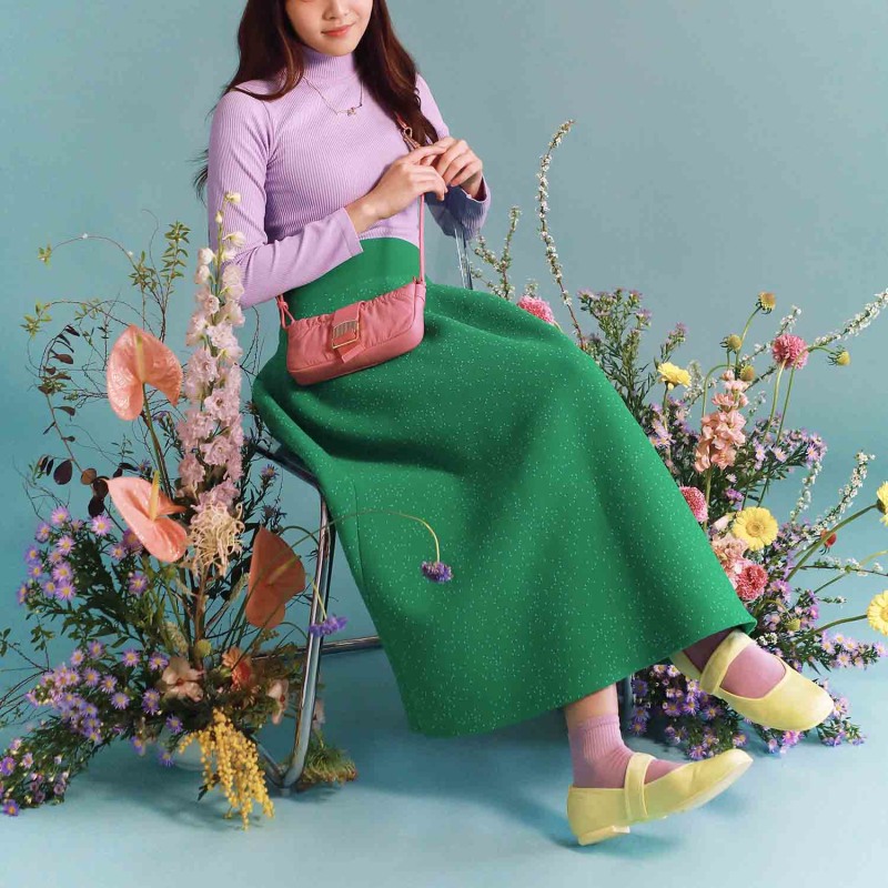 Puffy maxi skirt top