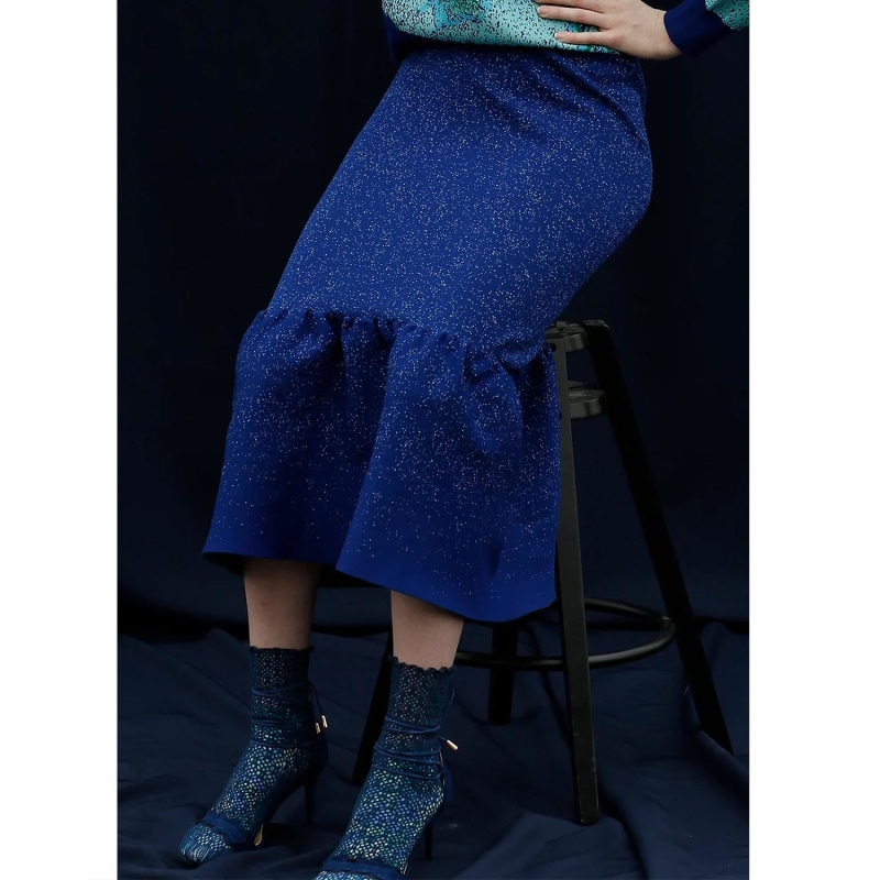 Thumbnail of Mini Dot Midi Knit Skirt - Limited Edition image