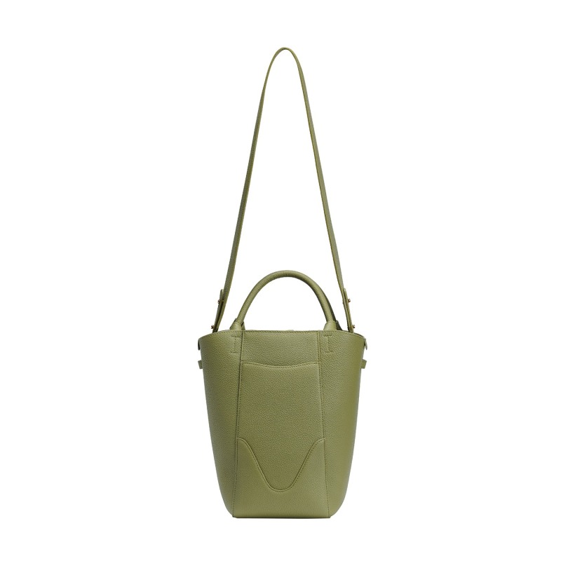 Mini Marina Bucket Olive, Designer Bucket Bag, OLEADA