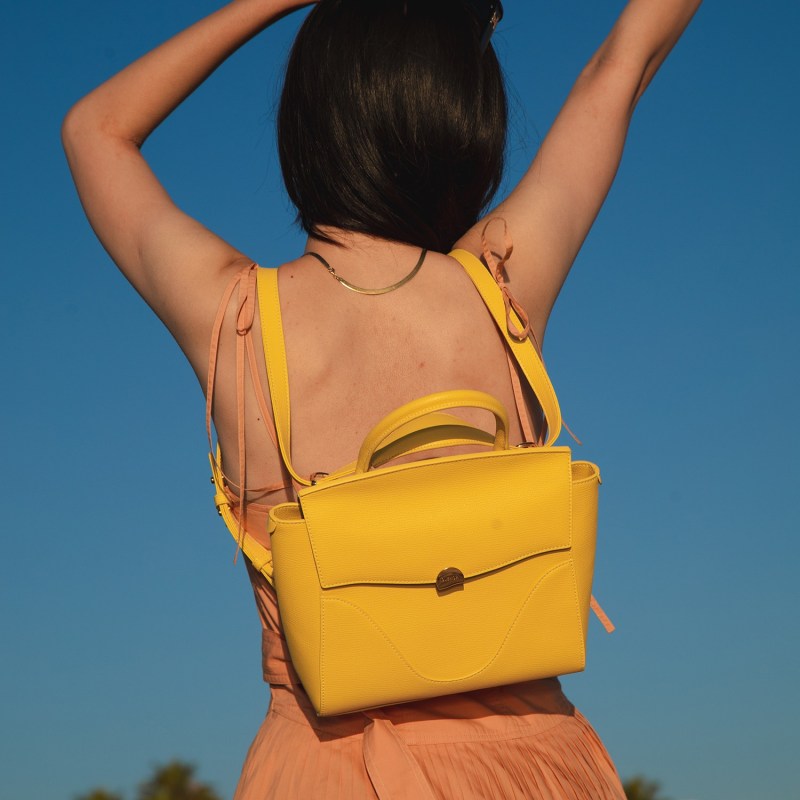 Mini Wavia Bag Lemonade Yellow Backpack Purse OLEADA Wolf