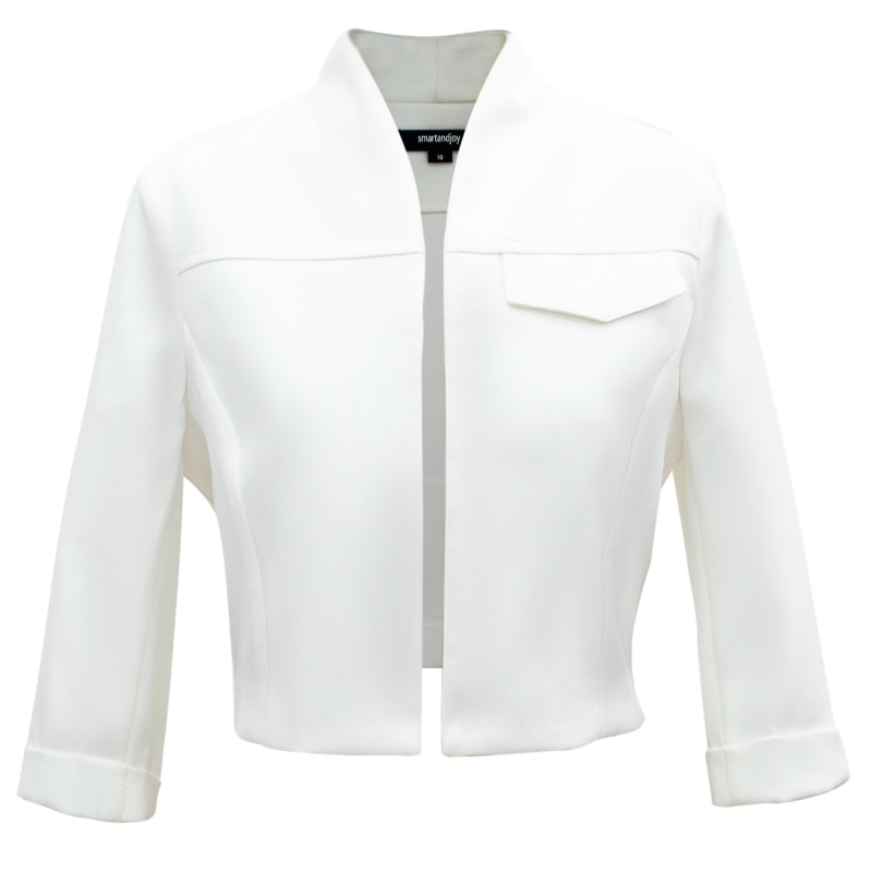Cropped smart jacket sale
