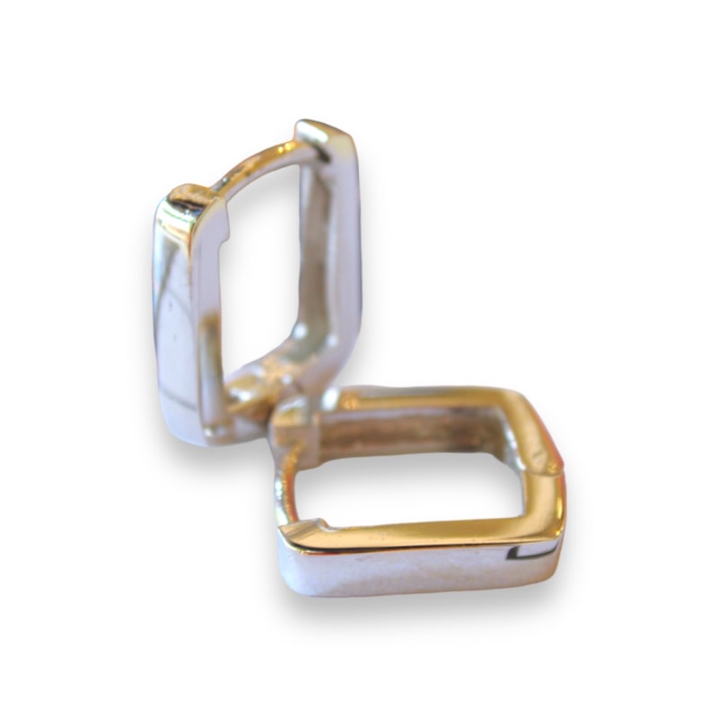 Thumbnail of Minimalist Silver Hoop Earrings image