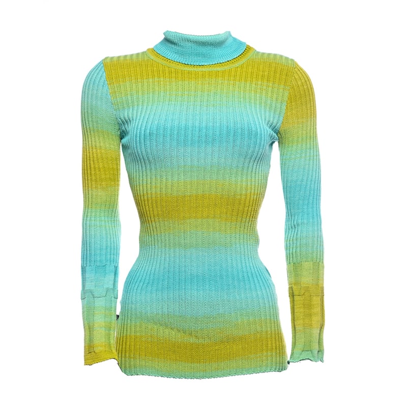 Mirci Turtleneck Sweater Kiwi Turquoise by Suel knitwear