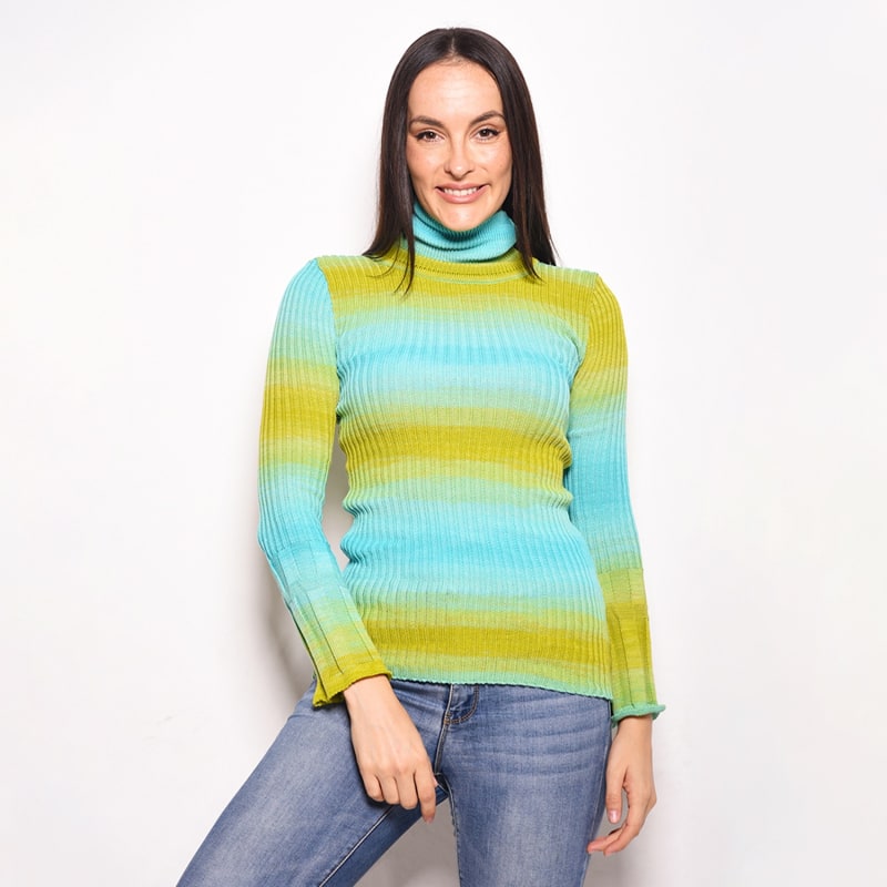 Turquoise turtleneck sweater cheap