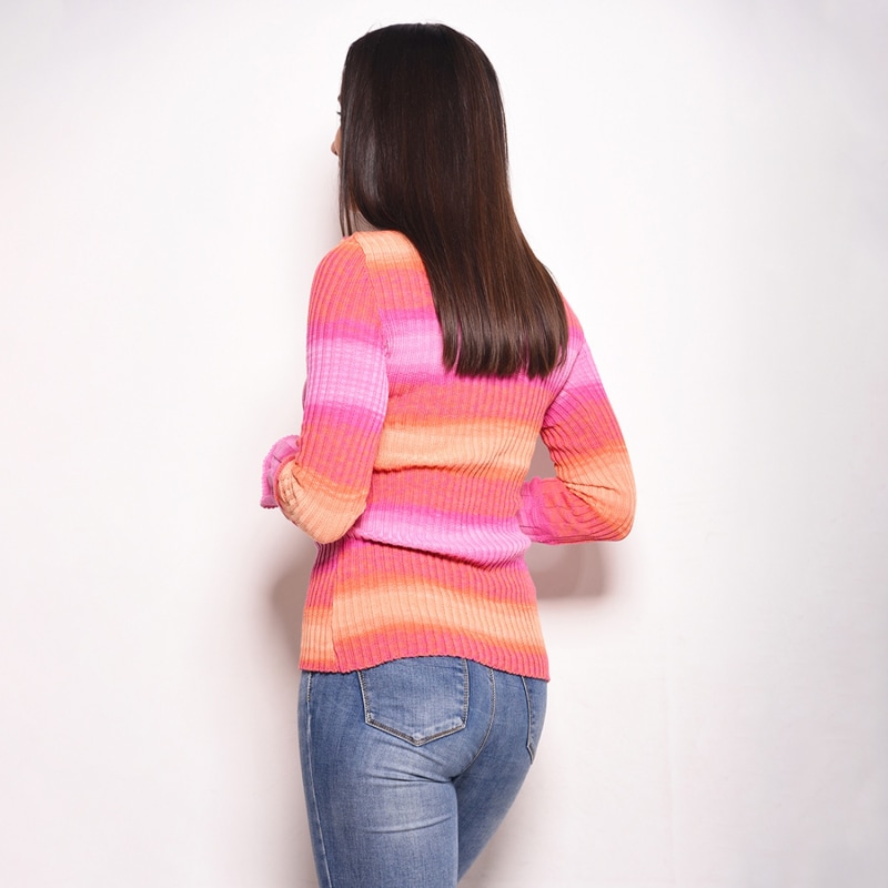 Thumbnail of Mirci Turtleneck Sweater Pink-Nectarine image