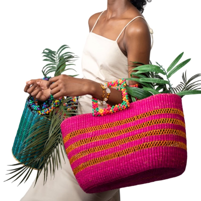 Thumbnail of Mirembe Straw Basket Bag image