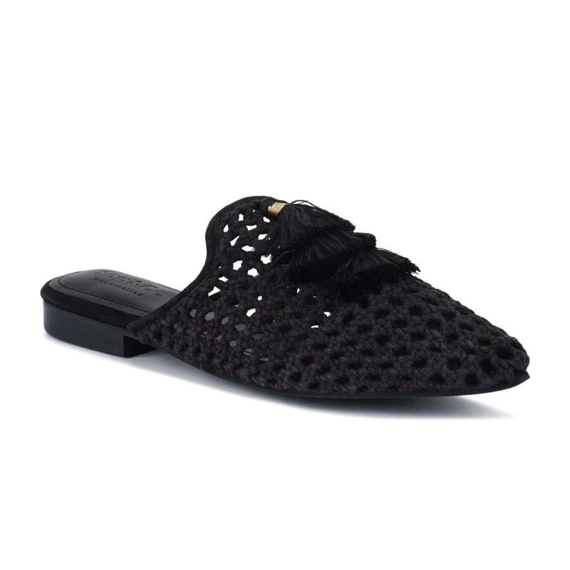 Woven mules black discount