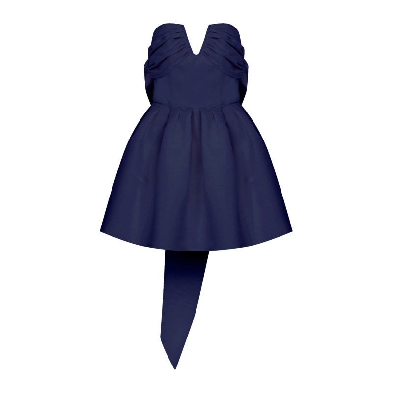 Thumbnail of Miro Strapless Mini Dress In Midnight Blue image