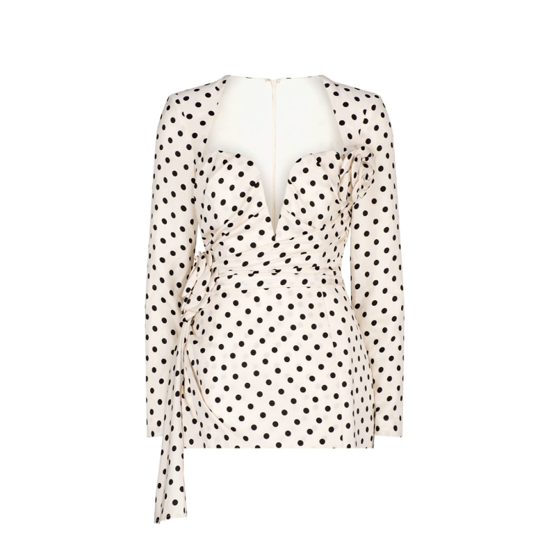 Thumbnail of Missy Dress - White Polka image