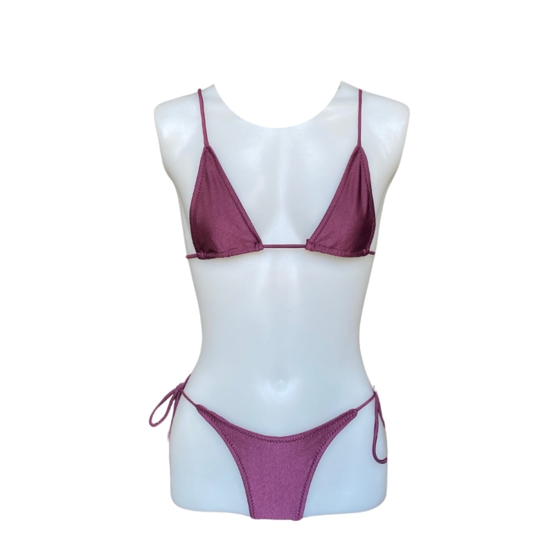 Thumbnail of Mita Mini Triangle Top In Rubi Purple image