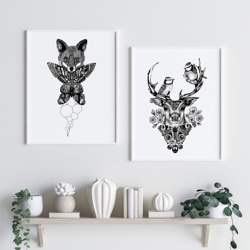 Thumbnail of 'The Roe Deer' Fine Art Print A5 image