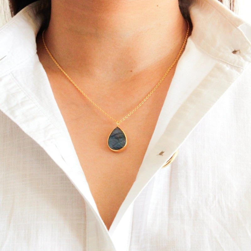 Thumbnail of Amara Necklace Labradorite image