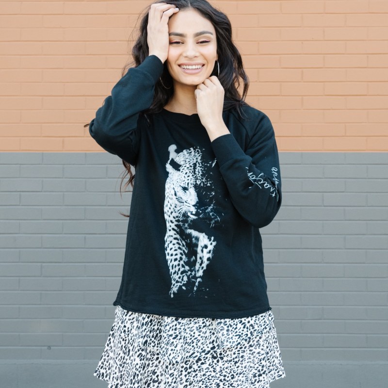 Thumbnail of Leopard Animal Print Crewneck Sweatshirt image