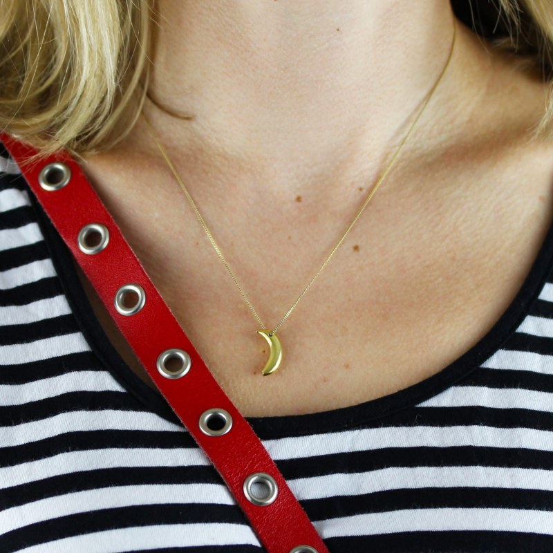 Thumbnail of Banana Necklace Gold Vermeil image