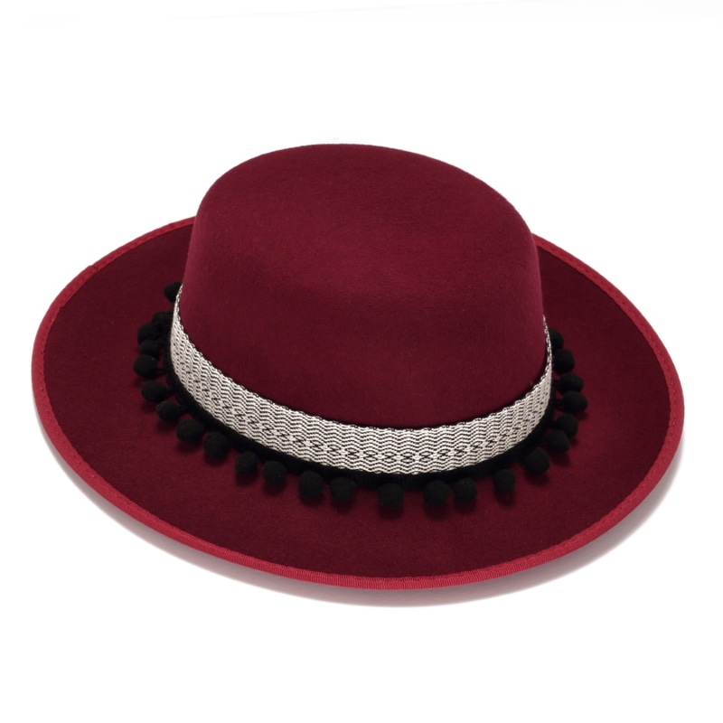 Thumbnail of Boho Chic Boater Felt Hats image