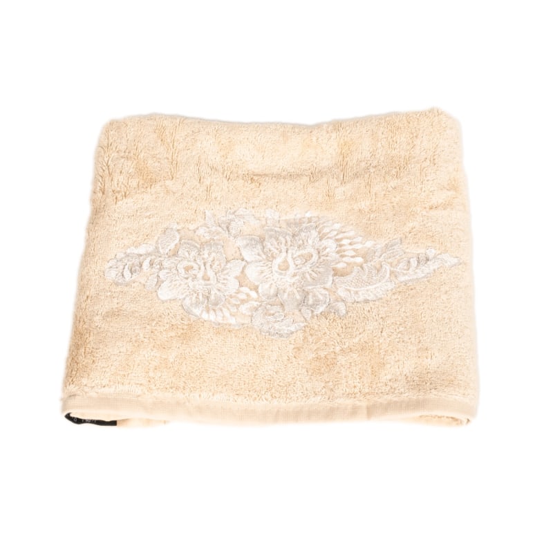 Thumbnail of Creamy Towel With Lace Detail image