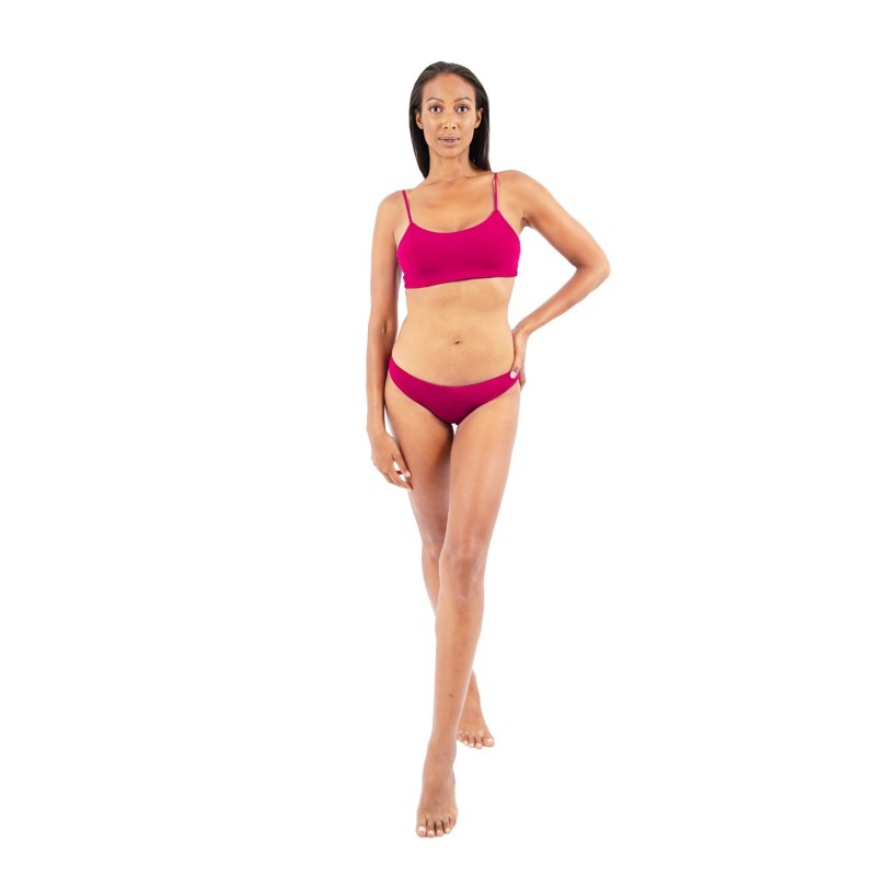 Thumbnail of Canggu Low Waist Bikini In Red Coral image