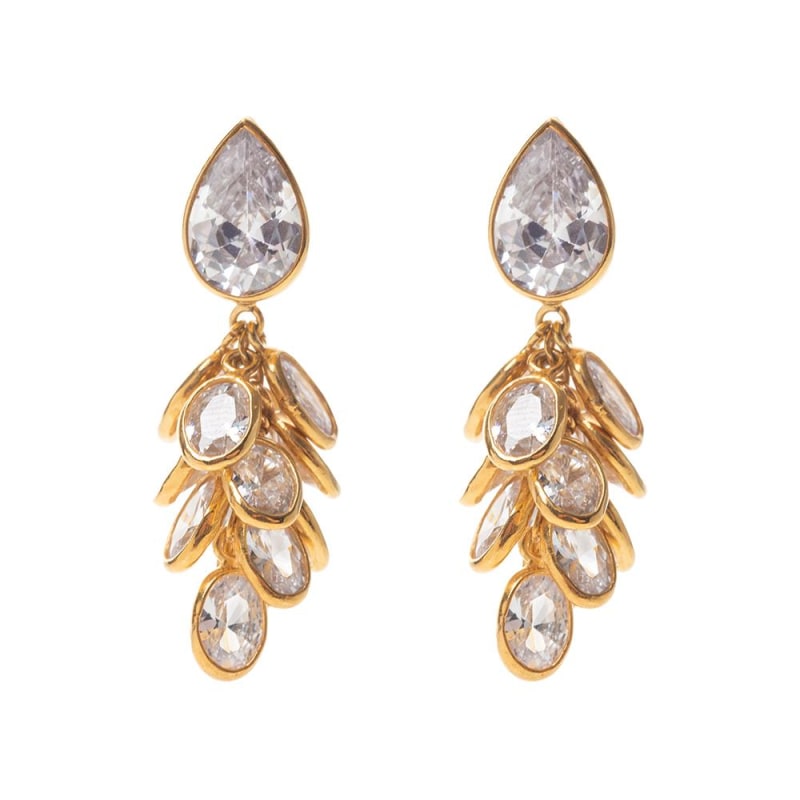 Thumbnail of Petite Gold Vermeil Crystal Drops image