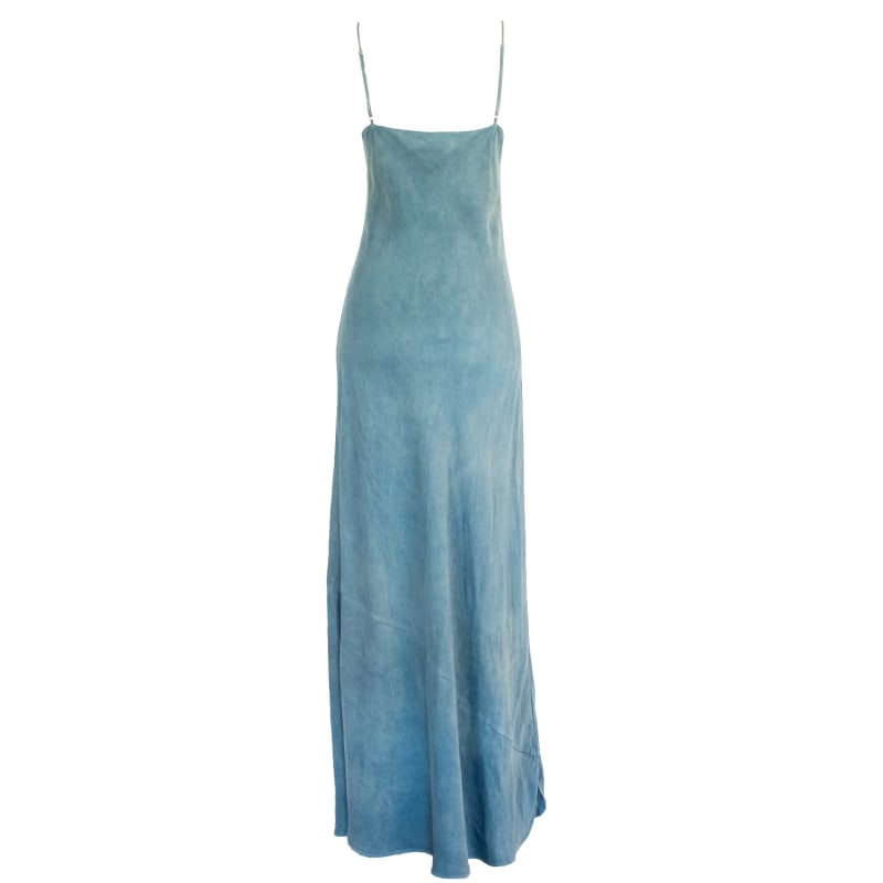 Thumbnail of Natural Dyed Prairie Wildrye Slip Dress In Indigo image