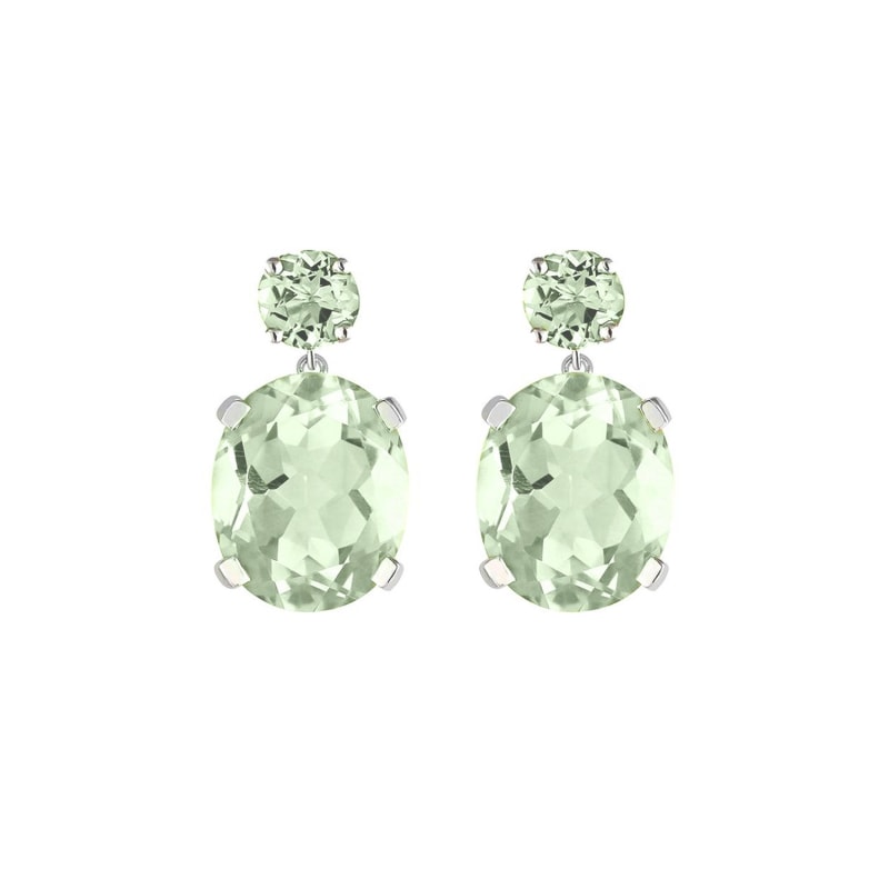 Green amethyst earrings store