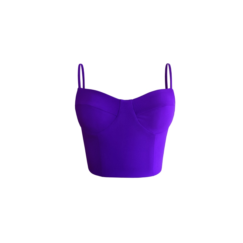 Bustier Top Purple by L MOMO