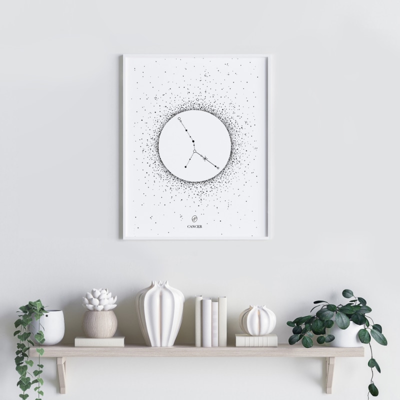 Thumbnail of 'Cancer Star Sign' - Fine Art Print A4 image