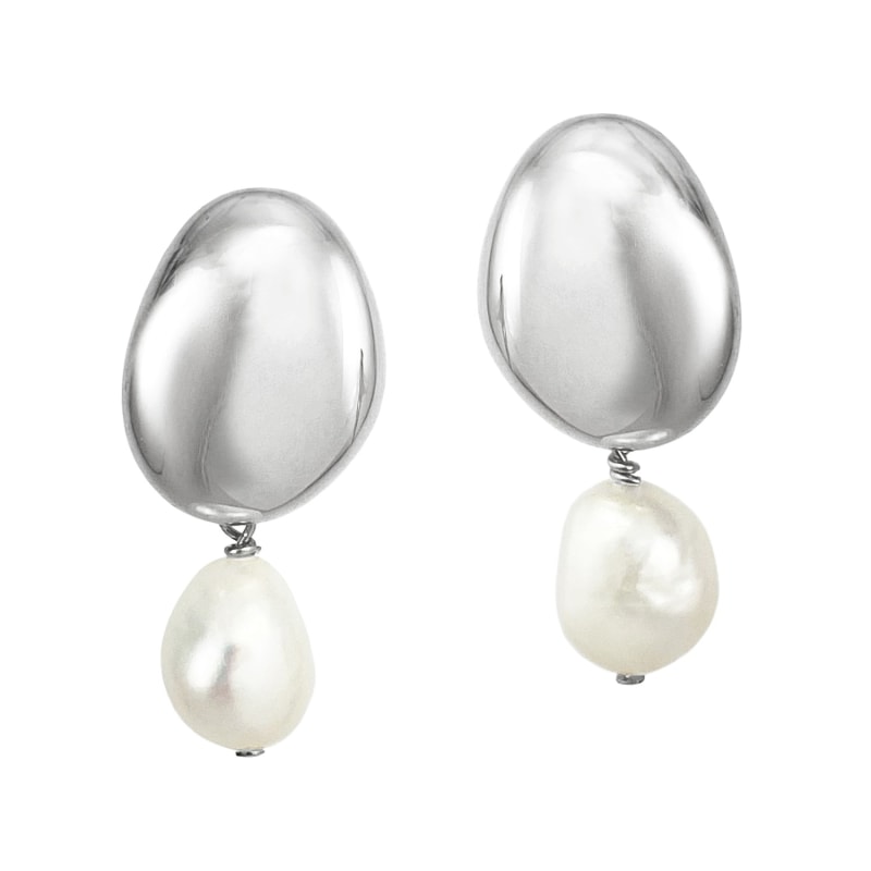 Thumbnail of Galina Pearl Studs Silver image