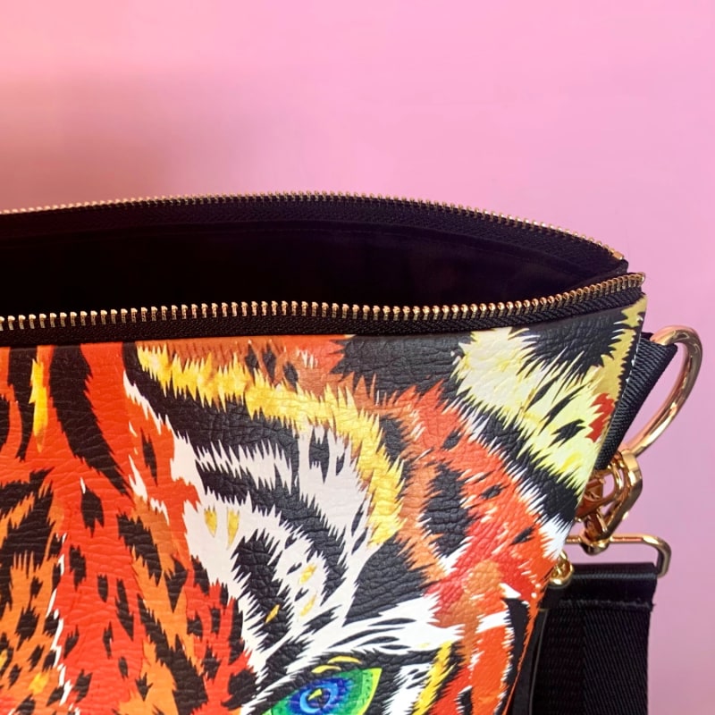 Thumbnail of TIger Vegan Leather Handbag image