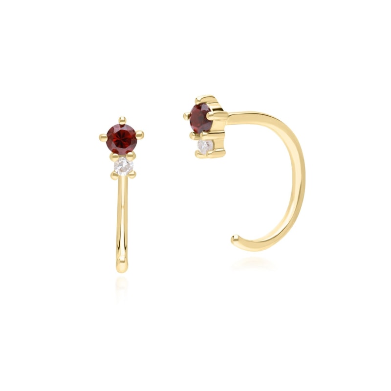 9ct Garnet Diamond earrings 9ct Garnet Diamond earrings