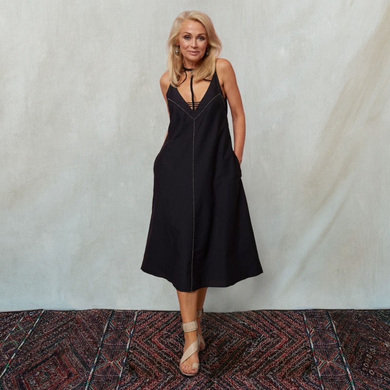 Thumbnail of Zahra Midi Dress In Black image