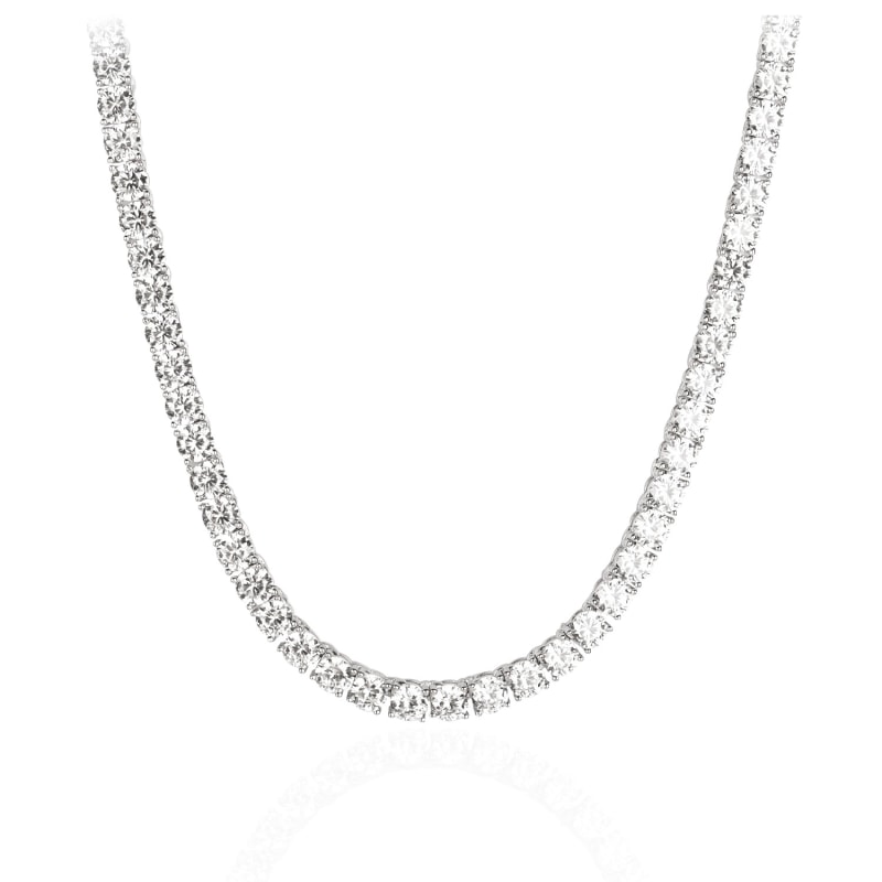 Thumbnail of Moissanite 3 Mm Tennis Necklace image