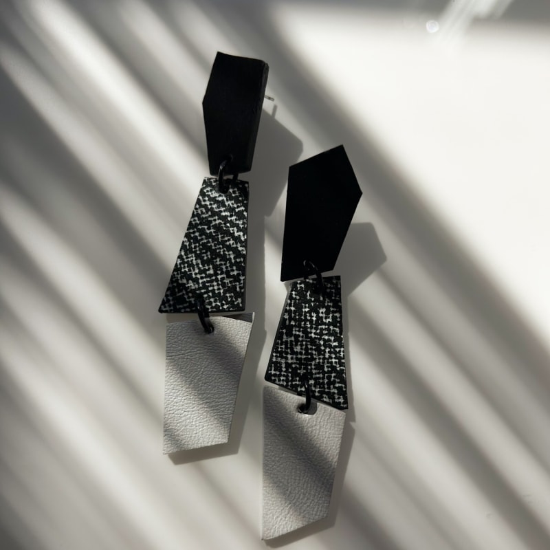 Thumbnail of Monochrome Dangle Earrings image