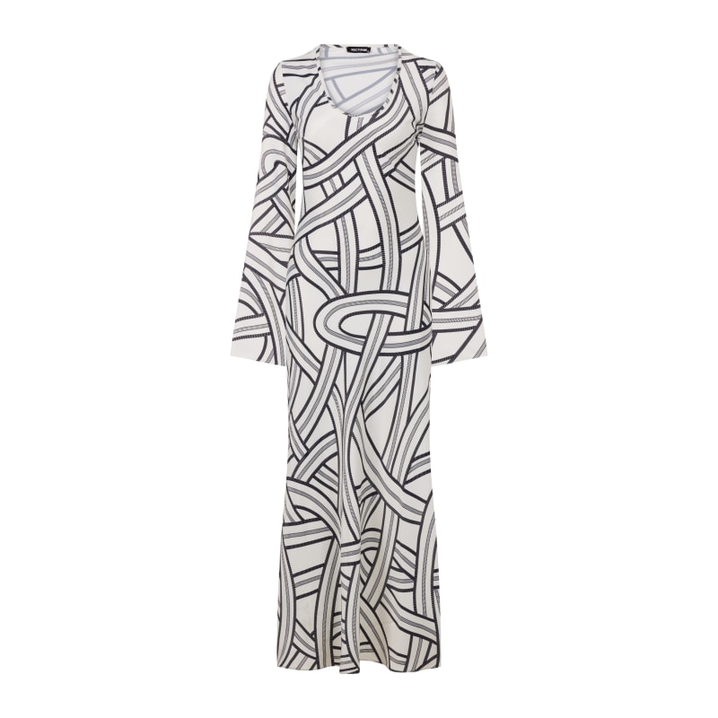 Monochrome Printed Dress by NOCTURNE