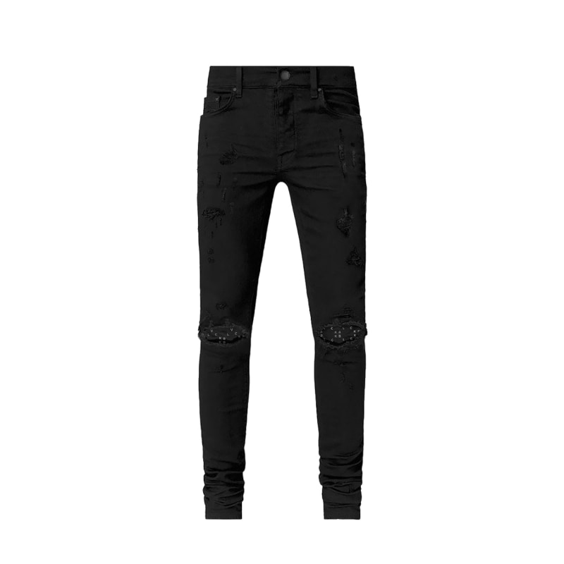 Black Monogram Jeans