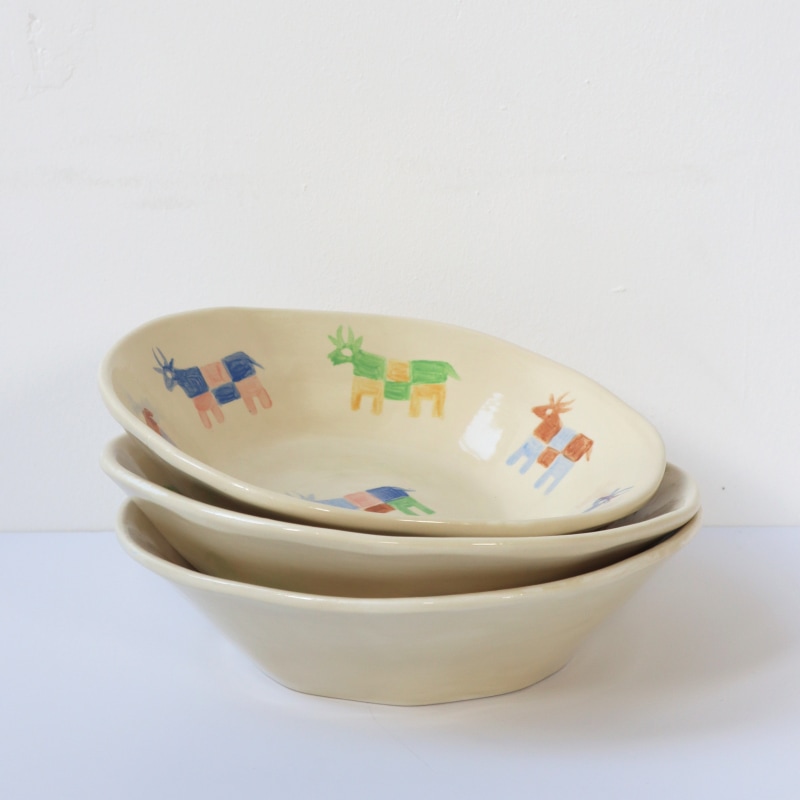 Thumbnail of Moo Hand Painted Cows Bowl image